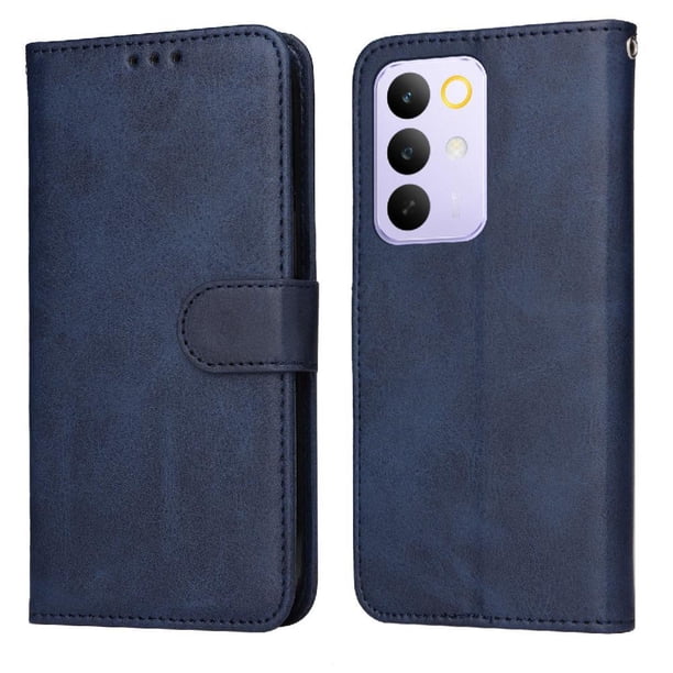 Funda Billetera para Realme C85 Pro con Porta Tarjetas y Soporte Ajustable Azul