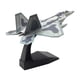 thumbnail image 2 of Adorno De Caza De Aleación Fundido A Presión, Avión F22 De EE. UU., 1/100, Para Gabinete De Bar De Oficina, Base Negra, 2 of 5