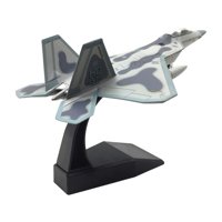 Magideal - Avión De Fundido A Presión 1/100 Usa F22, Colecciones De Juguetes Para Niños, Avión De Simulación Con Soporte, Modelo De Avión Para Gabinete, , Base Negra