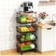 thumbnail image 1 of Cesta para frutas y verduras Gsiekare de 5 niveles, apilable con ruedas, 1 of 7