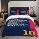 thumbnail image 1 of 3pcs Argentinian Player Quotes Themed Bedding Set Duvet Cover and Pillowcase Set Soft and Comfortable, 1 of 5
