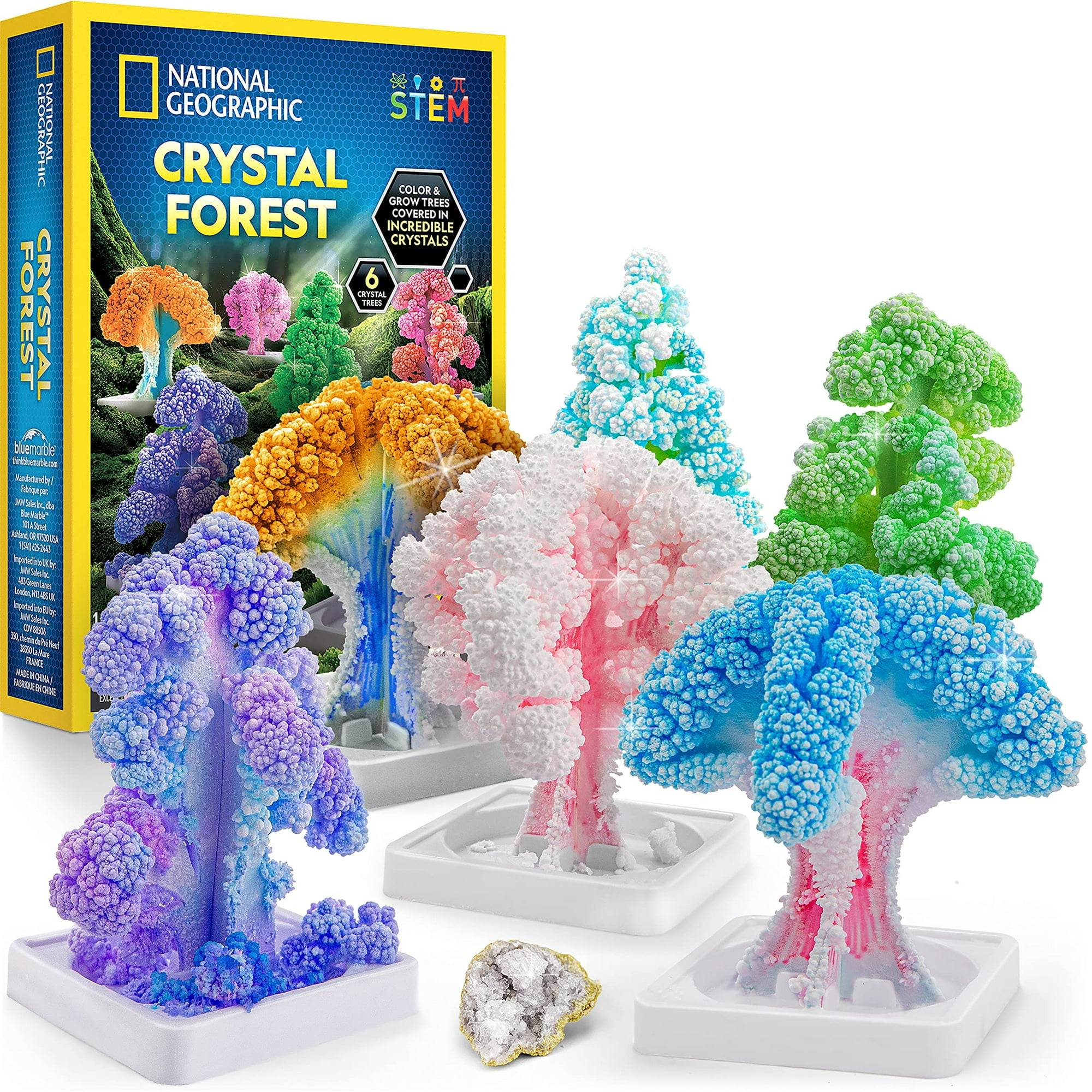 Blue Marble - Kit De Cultivo Crystal Para Niños De National Geographic Con Material De Arte