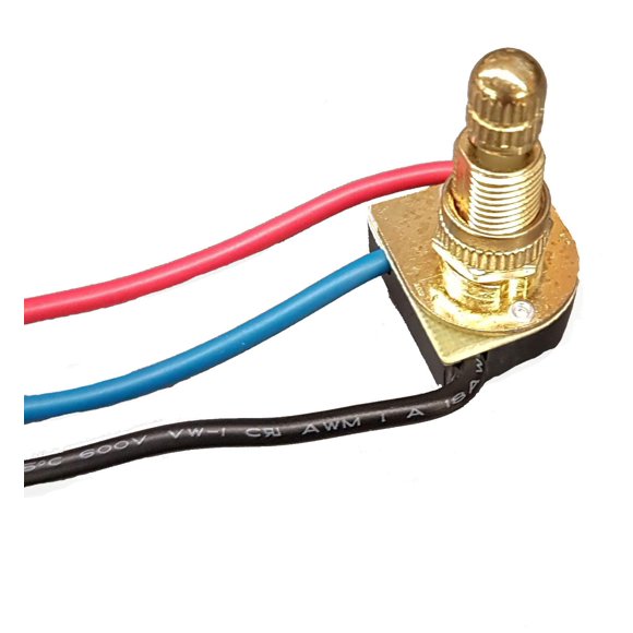 Interruptor rotativo B&P Lamp 3‑vías, 4‑posiciones, 2‑circuitos