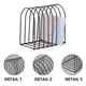 thumbnail image 3 of Organizador de archivos vertical de alambre de metal dorado para escritorio, archivador, clasificador de archivos, 3 of 6