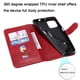 thumbnail image 4 of Funda con Cremallera para Motorola Moto G9 Plus, Carcasa Cartera de Cuero PU con Soporte y Tarjetero, 4 of 5