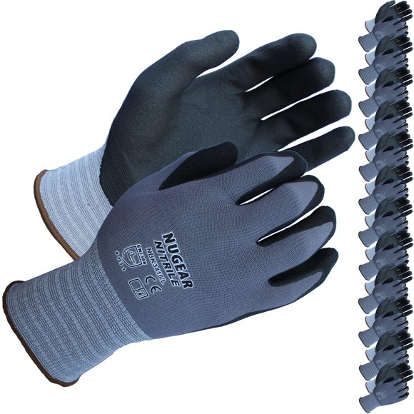 Guantes de trabajo de seguridad Nugear NBK3416 con revestimiento de nitrilo de microespuma