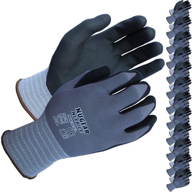Guantes de trabajo de seguridad Nugear NBK3416 con revestimiento de nitrilo de microespuma