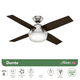 thumbnail image 2 of Pack X2 Ventilador De Techo Hunter Dante Niquel 44, 2 of 6