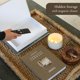 thumbnail image 5 of Libros decorativos Paige McRae 2 cajas de almacenamiento de lino falso, 5 of 9