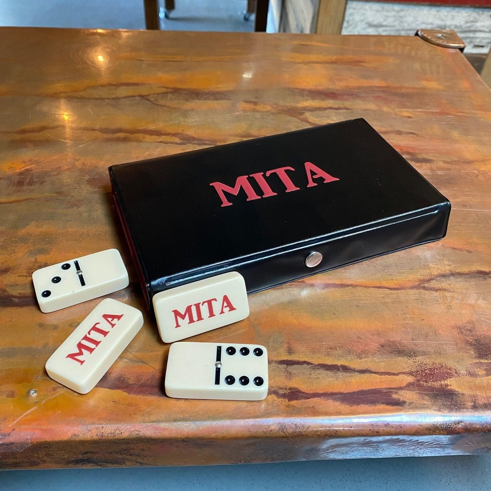 Domino Set We Games Personalized Double 6 Con Funda De Vinilo