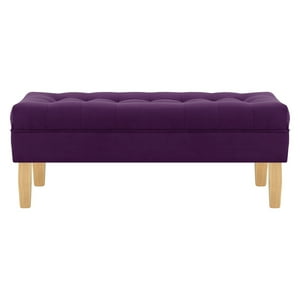 Bodevir - Banqueta Wood 2C Felpa 05 Morado