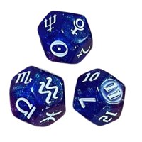 Magideal - Dados De Constelación De 3 Piezas, Dados De Varios Lados, Juego De Dados Poliédricos Acrílicos De Dados De Varios Lados, Para Accesorios De Tarjetas