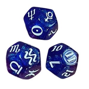 Magideal - Dados De Constelación De 3 Piezas, Dados De Varios Lados, Juego De Dados Poliédricos Acrílicos De Dados De Varios Lados, Para Accesorios De Tarjetas