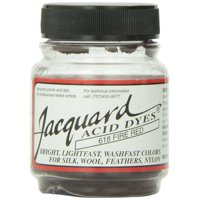 Tinte Ácido Jacquard 15 Ml Color Rojo Fuego Resistente Al Color