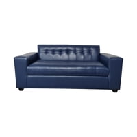 Diseños Valestrini - Sofa Dos Cuerpos Ecocuero Azul