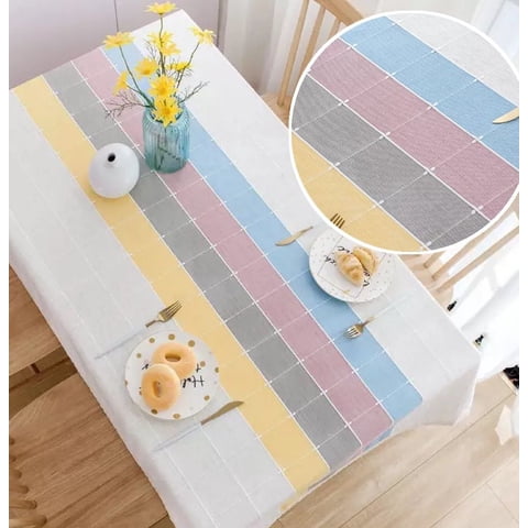 Todo Hogar Santiago De Chile - Mantel Combinado De Lino