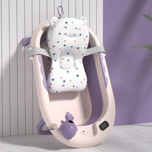 Voyage - Bañera Whale Purple Con Cojín Y Térmometro