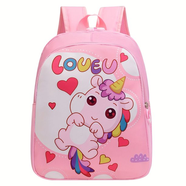 Kids Toddlers Cute Cartoon Unicorn Backpack Boys Girls School Backpack Casual Travel Backpack