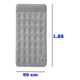 thumbnail image 2 of Colchon Inflable 1 Plaza Inflador De Pie Incluido Bestway Gris, 2 of 3