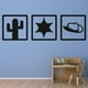 thumbnail image 2 of Decomural Sheriff Icons Badge Hat Cactus WS-46370, 2 of 2