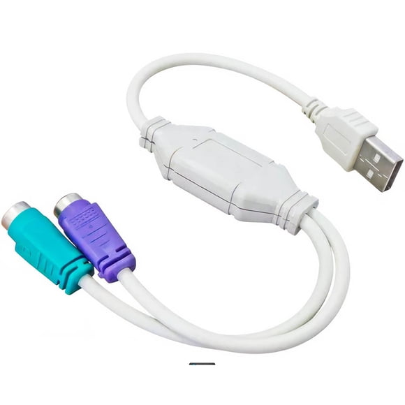 Cable Adaptador Usb Ps2 Conexion Conversor de Teclado Mouse multicolor