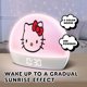 thumbnail image 2 of Reloj despertador Hello Kitty LED multicolor con carga USB, 2 of 6