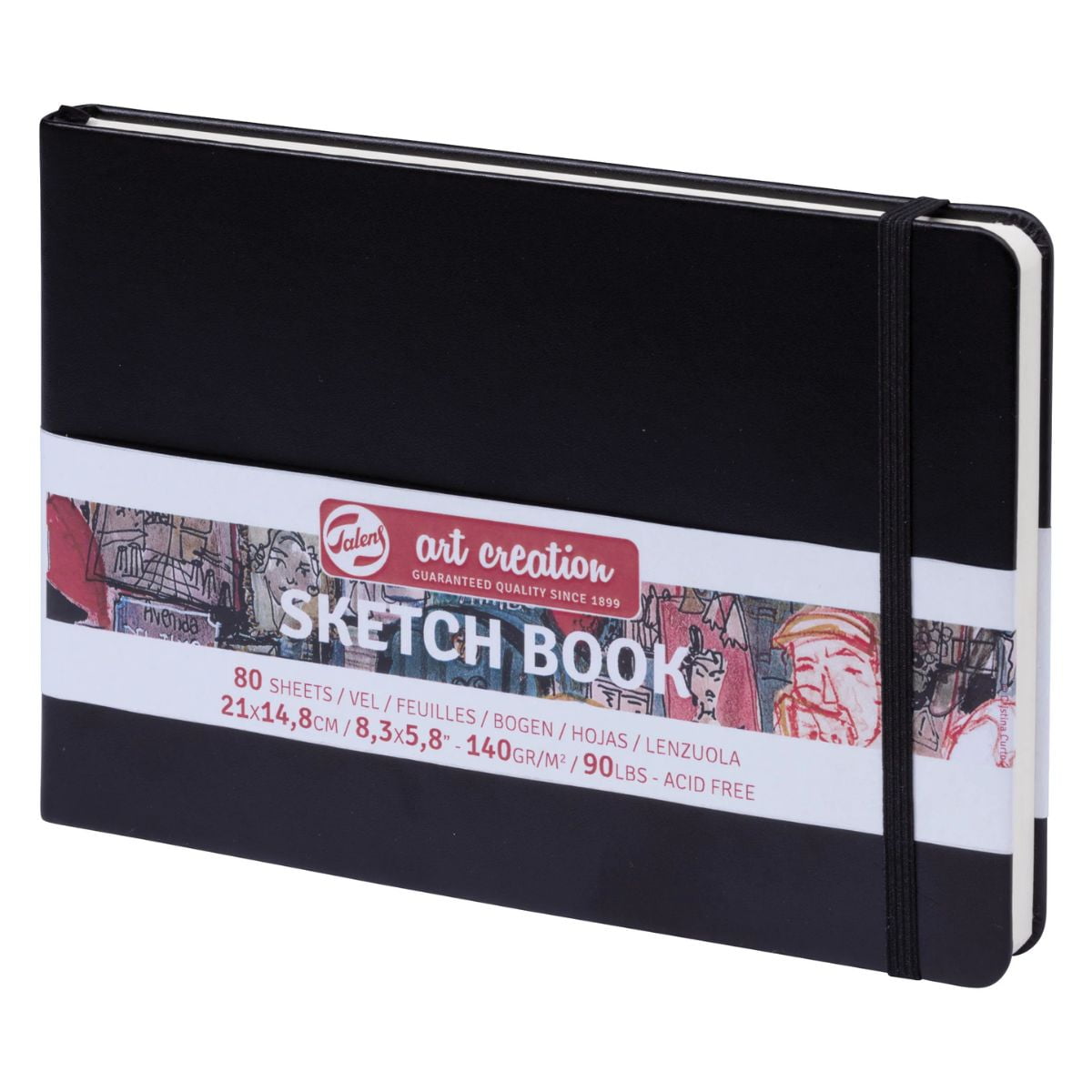 Libreta Art Creation Negra 21x14,8cm 140gr 80hjas.