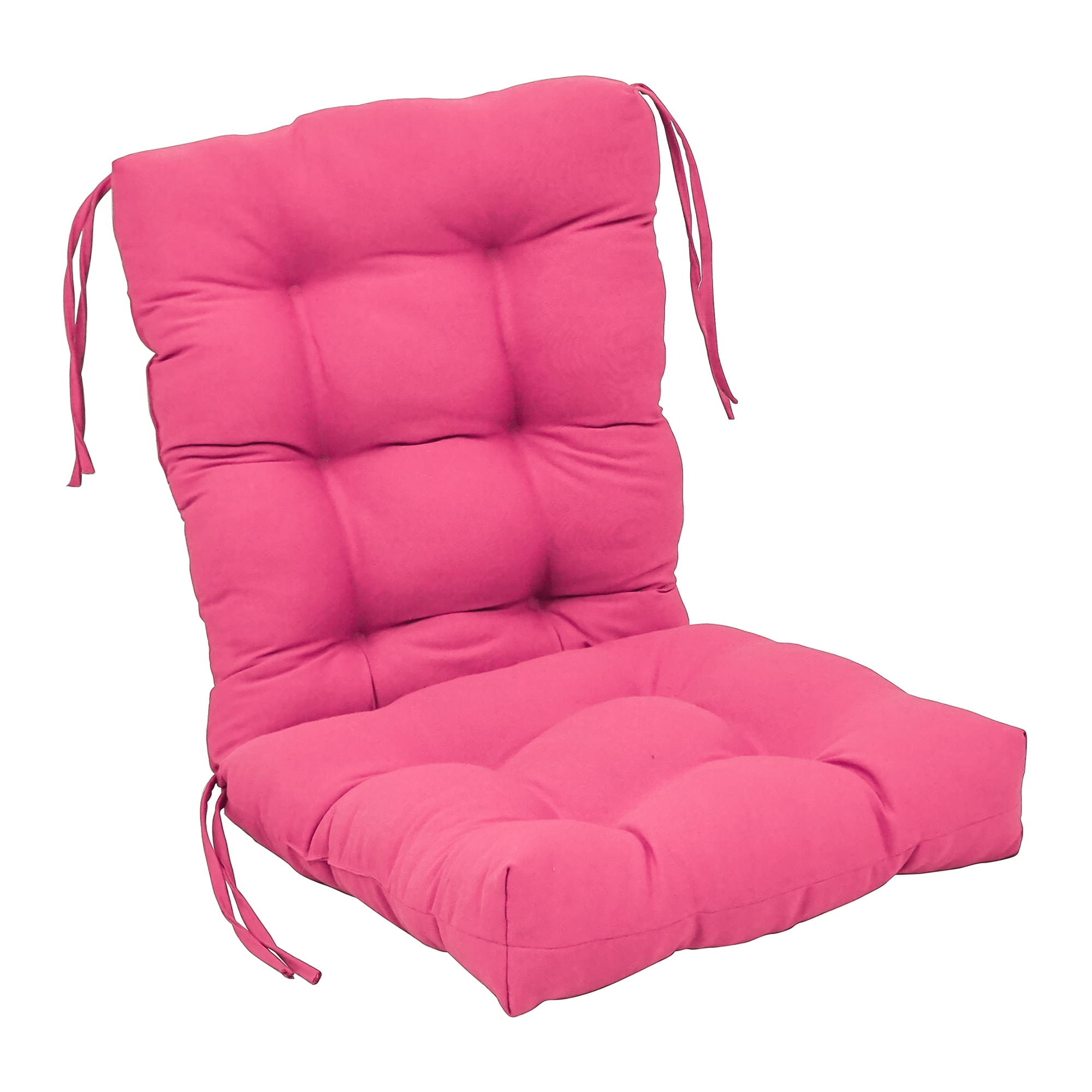 Cojín Para Silla Blazing Needles, Asiento Y Respaldo De Sarga Con Mechones, 18 X 38 Cm
