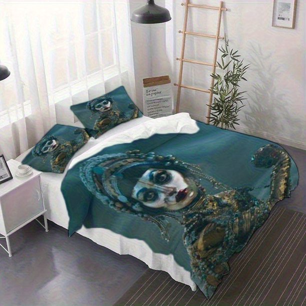 Three-Piece Jibaro by Alberto Mielgo Printed Duvet Cover Set Soft Duvet Cover and Pillowcases