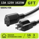 thumbnail image 2 of Cable de extensión Seeklyze 16/3, 6 pies, negro, 13 A, 125 V, 1625 W, para interiores, 2 of 7
