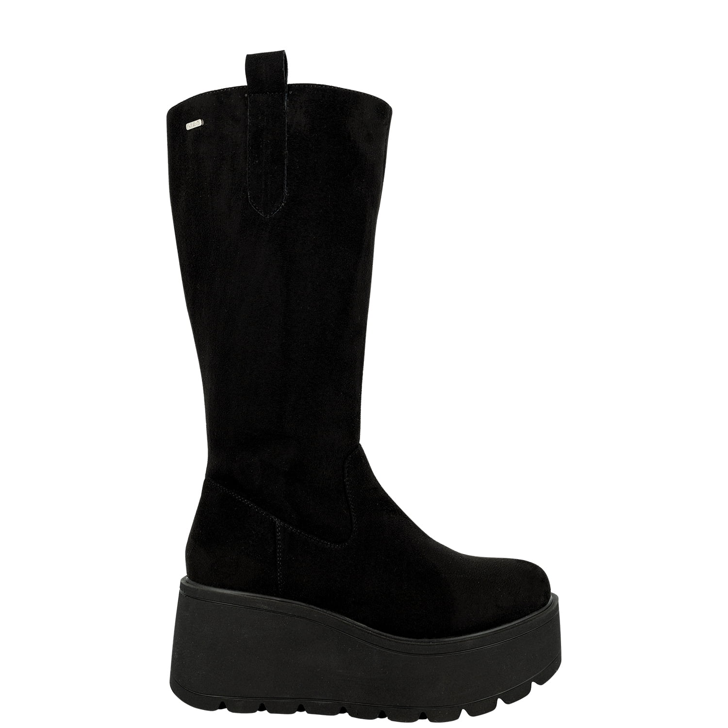 Bota Larga Con Plataforma Lek Negro Alquimia