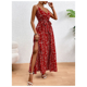 thumbnail image 5 of Vestido De Mujer Largo Estampado Floral Tipo Camiseta Cinturon, 5 of 7