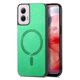 thumbnail image 1 of Magnetic Slim Case for Motorola Moto G Play 2024 5G with Camera Guard & Anti-Scratch Back Green, 1 of 6