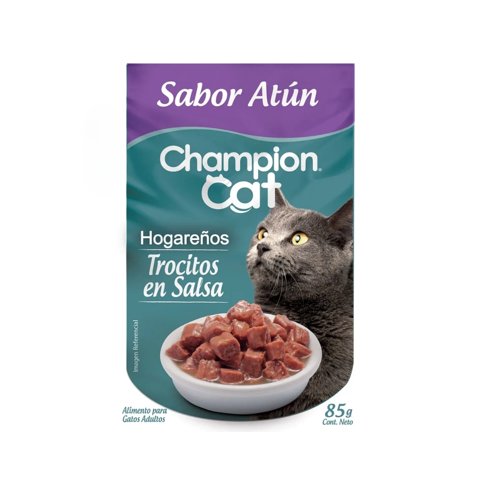 Sachet Champion Cat Hogareños Atún 12 Un.