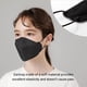 thumbnail image 5 of Mascarilla facial Dr.Puri Micro-Dust Protection KF94 Black Medium x20, 5 of 7