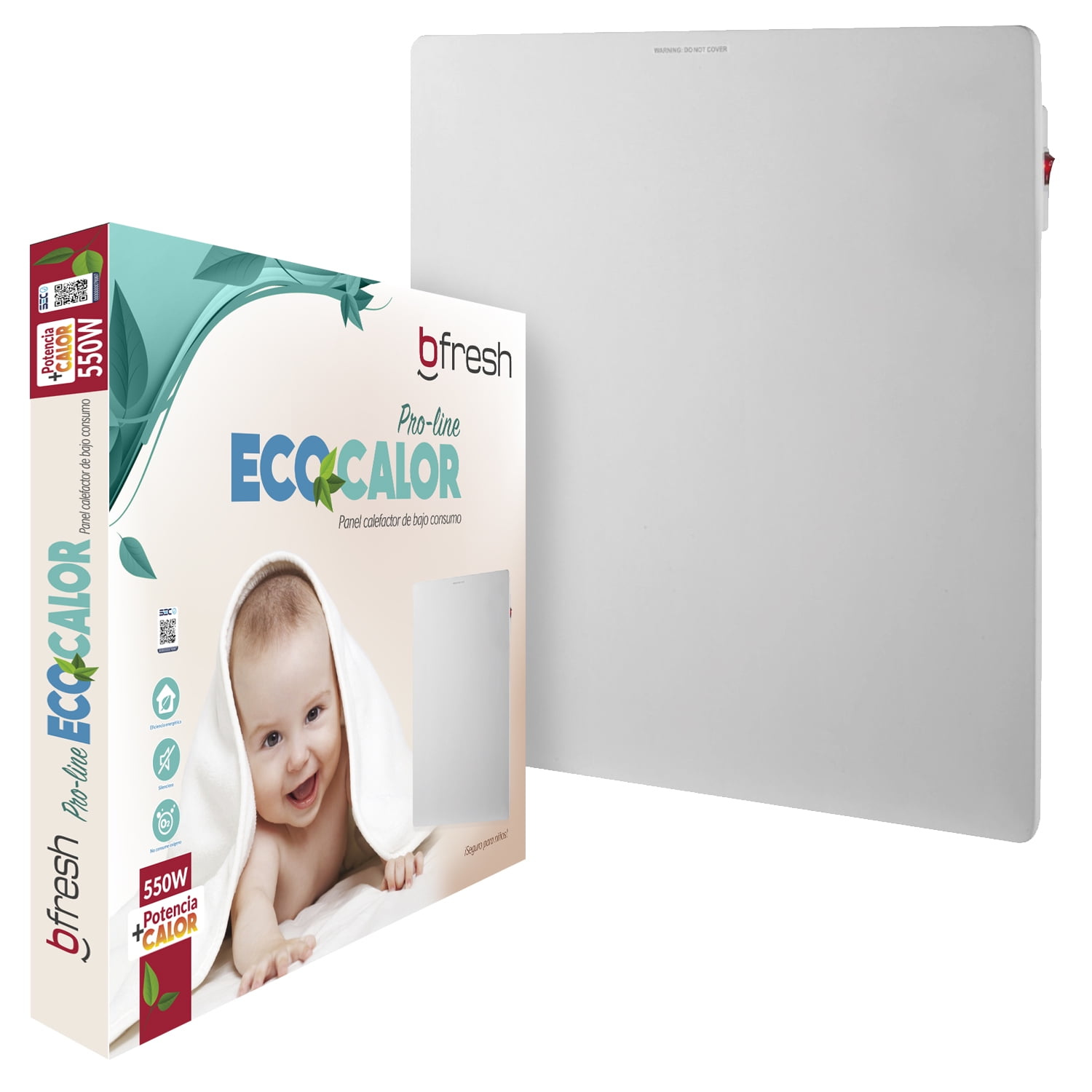 Bfresh - Panel Mural Calefactor Bajo Consumo 550w Blanco