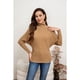 thumbnail image 1 of Sweater Mujer Cuello Alto Manga Larga Murciélago Tejido 5063, 1 of 4
