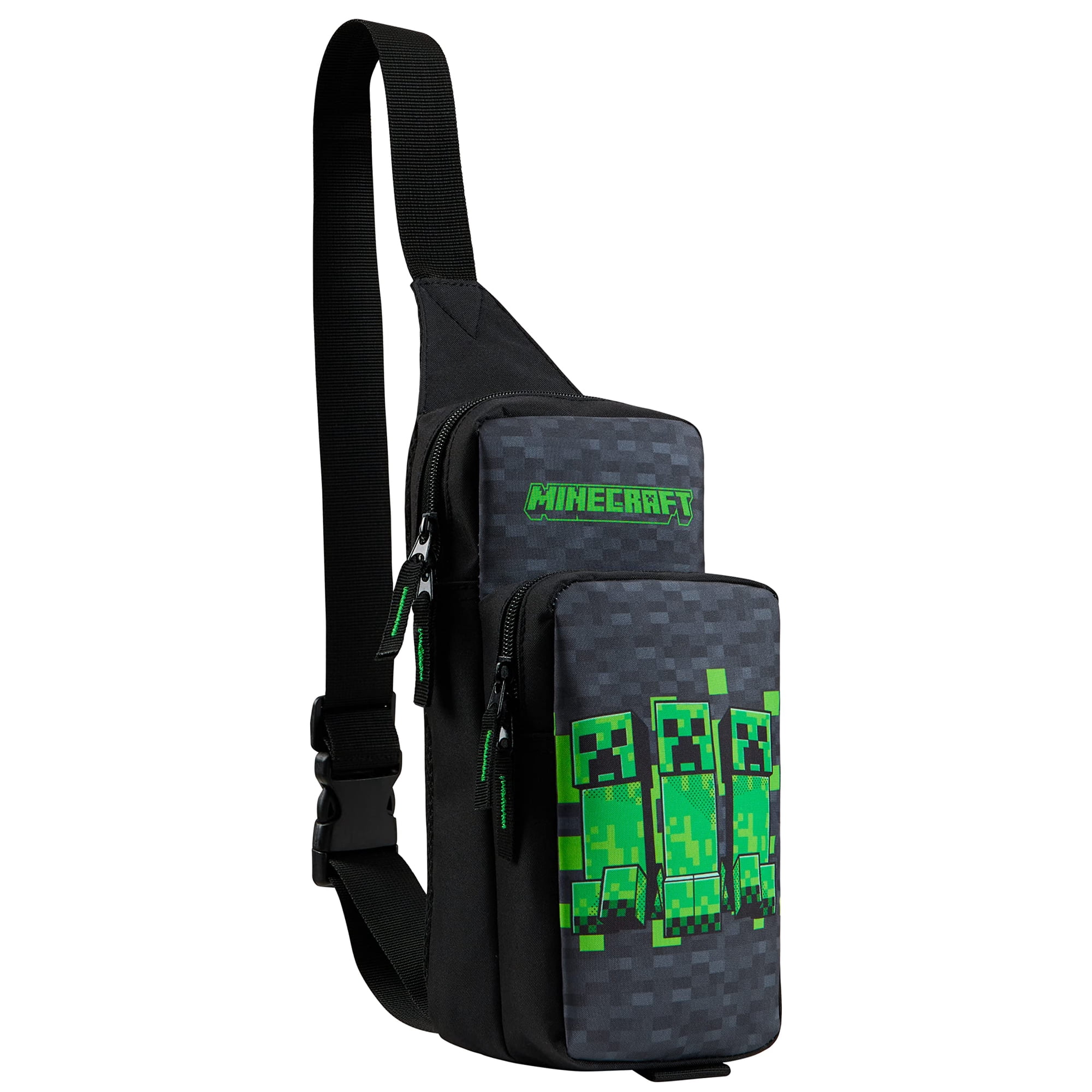 Minecraft - Bolso Cruzado Para Niños Y Adolescentes Con Diseño Creeper