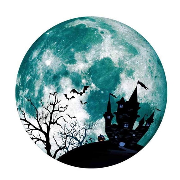 Pegatina de Pared Kiddale 30 cm Luna Luminosa que Brilla en la Oscuridad