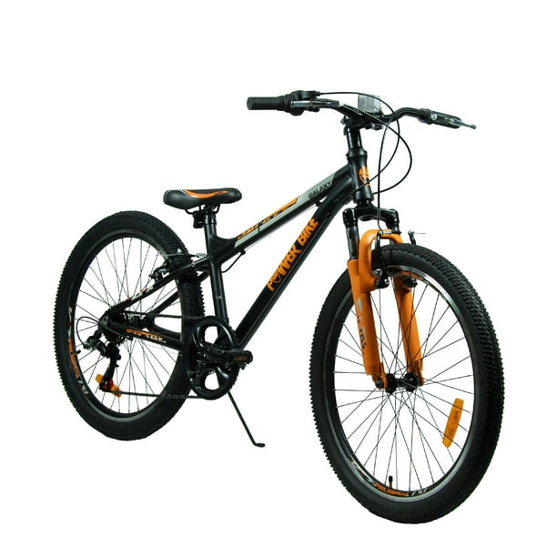 Bicicleta Aro 24 Bicicleta MontaÃ±era Negra Bicicleta Aro Mtb