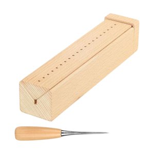 Bothyi - Cuna De Encuadernación De Libros De Madera De Superficie Lisa Y Pulida. Cuna De Perforación De Encuadernación De Libros.