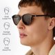 thumbnail image 5 of Gafas de sol Le Specs Bandwagon Black Tort clásico, 5 of 7