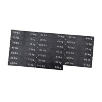 Ioensy - Etiqueta Adhesiva De Disyuntor, Pegatinas De Peso Para Gimnasio, Entrenamiento, Artículos Deportivos, 12Cm X 2Cm, 10 A 200Lb