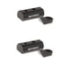 thumbnail image 4 of 2 Piezas Motocicleta Espejo Retrovisor Expansor Soporte Adaptador Montaje Negro, 4 of 5