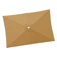 Ioensy - Toldo De Repuesto Para Sombrilla De 200 Cm X 300 Cm, Impermeable, Para Uso En Exteriores, Para Terrazas, Color Caqui
