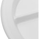 thumbnail image 2 of Plato dividido de plástico reutilizable Carlisle FoodService Products Dallas Ware con 3 compartimentos para hospitales, escuelas y hogares, melamina, 9 pulgadas, blanco, 2 of 9