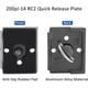 thumbnail image 2 of 2 piezas de placa de liberación rápida para trípode de cámara Manfrotto 200pl-14 RC2. Cabezal de trípode para cámaras., 2 of 7