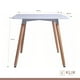 thumbnail image 5 of Comedor Mesa Cuadrada Blanca + 4 Sillas Tulip Acolchadas Blancas, 5 of 8