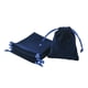 thumbnail image 3 of 10 Piezas Bolsas De Terciopelo Con Cordón Bolsas De Regalo Para Embalaje De Regalo Favores De Boda Azul Oscuro, 3 of 5