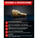 thumbnail image 4 of Adaptador HVAC hcpro 1/4" SAE x 5/16" UNF R410A, 4 of 9